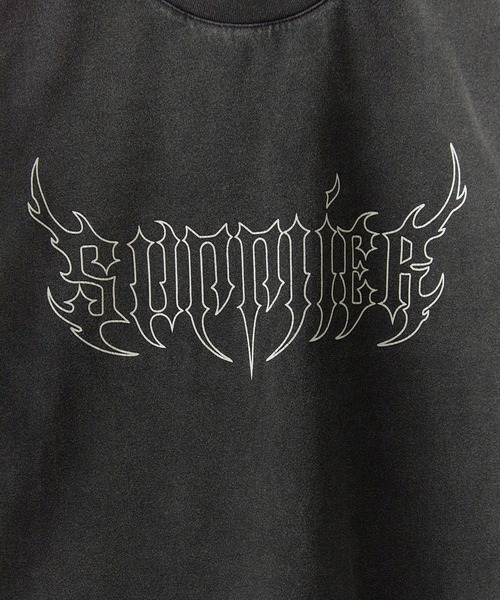 SUPPLIER（サプライヤー）の「SUPPLIER/サプライヤー Vintage Wash Fire Bones Tee Tシャツ（Tシャツ/カットソー・メンズ・ベージュ/ブラック・XL/L/M）」の6枚目の写真