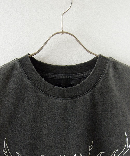 SUPPLIER（サプライヤー）の「SUPPLIER/サプライヤー Vintage Wash Fire Bones Tee Tシャツ（Tシャツ/カットソー・メンズ・ベージュ/ブラック・XL/L/M）」の5枚目の写真