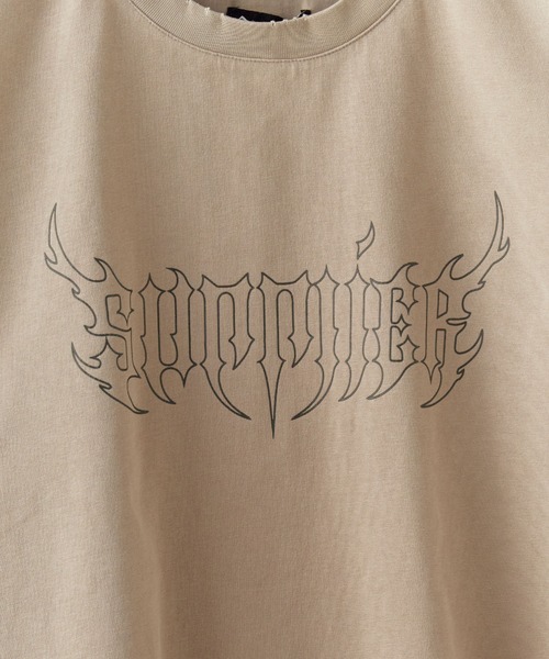 SUPPLIER（サプライヤー）の「SUPPLIER/サプライヤー Vintage Wash Fire Bones Tee Tシャツ（Tシャツ/カットソー・メンズ・ベージュ/ブラック・XL/L/M）」の7枚目の写真