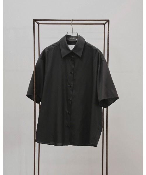 TODAYFUL(トゥデイフル)の「Silk100% Halfsleeve Shirts(Tシャツ/カットソー・レディース・チャコールグレー/キナリ・FREE)」の8枚目の写真