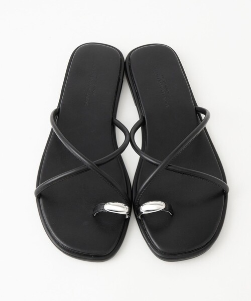 green label relaxing（グリーンレーベルリラクシング）の「メタルトング フラットサンダル（サンダル・レディース・ゴールド/ブラウン/ブラック/オフホワイト/シルバー・S/M/L/XL）」の7枚目の写真