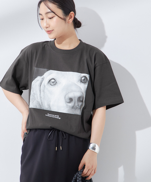 journal standard L'essage(ジャーナルスタンダードレサージュ)の「POETMEETSDUBWISE KINDNESSHEALING2:Tシャツ(Tシャツ/カットソー・レディース・ブラック系その他/ホワイト・FREE)」の2枚目の写真