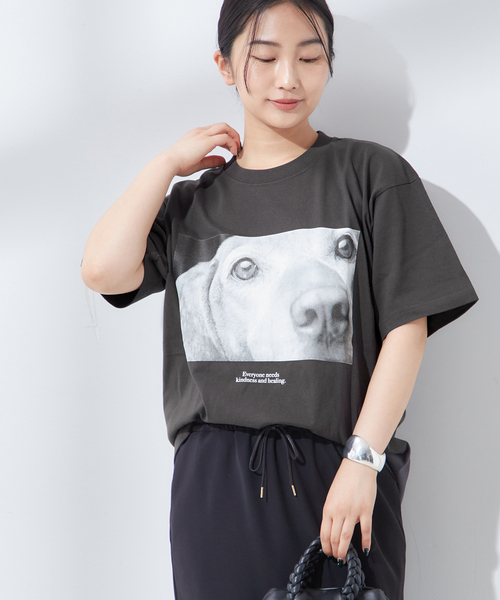 journal standard L'essage(ジャーナルスタンダードレサージュ)の「POETMEETSDUBWISE KINDNESSHEALING2:Tシャツ(Tシャツ/カットソー・レディース・ブラック系その他/ホワイト・FREE)」の22枚目の写真
