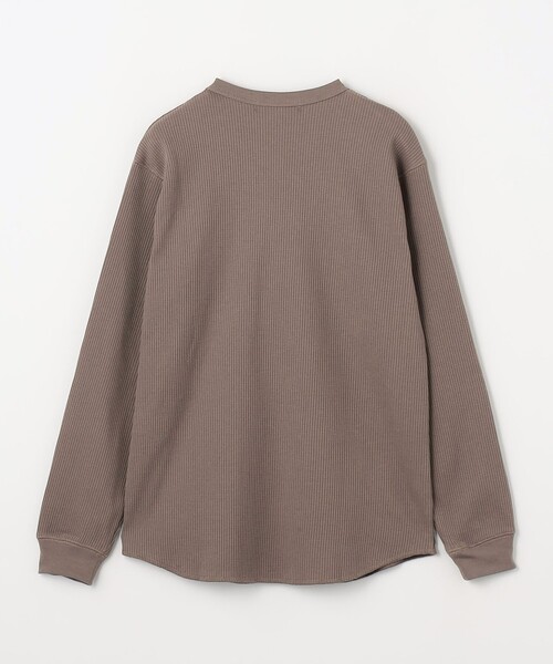 green label relaxing(グリーンレーベルリラクシング)の「ドライワッフル クルーネック Tシャツ -吸水速乾-(Tシャツ/カットソー・メンズ・ホワイト/ライトグレー/ブラック/モカ・S/M/L/XL/XS/XXL)」の16枚目の写真