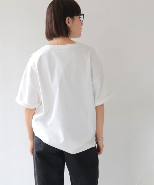 HER CLOSET（ハークローゼット）の「 【HER CLOSET】オーバーサイズヴィンテージグラフィックTシャツ OVERSIZED VINTAGE GRAPHIC T-SHIRT（Tシャツ/カットソー・レディース・チャコールグレー/ブラック/ホワイト・FREE）」の8枚目の写真