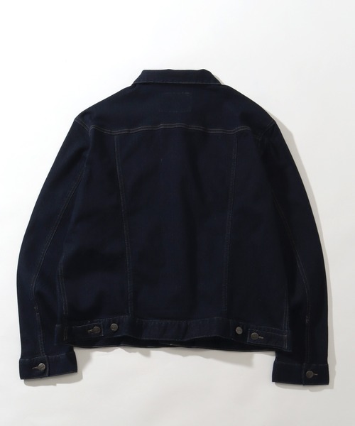 HANES(ヘインズ)の「【HANES/ヘインズ】ストレッチデニムジャケット/Gジャン(デニムジャケット・メンズ・サックスブルー/ネイビー/ブルー/ブラック・M/S/LL/L)」の14枚目の写真