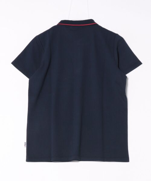 FILA(フィラ)の「FILA レディース 鹿の子 配色ライン 半袖ポロシャツ 吸水速乾 UVカット(ポロシャツ・レディース・ホワイト/ピンク/ブラック/ネイビー/ホワイト系その他/ネイビー系/ピンク系その他・M/L)」の8枚目の写真
