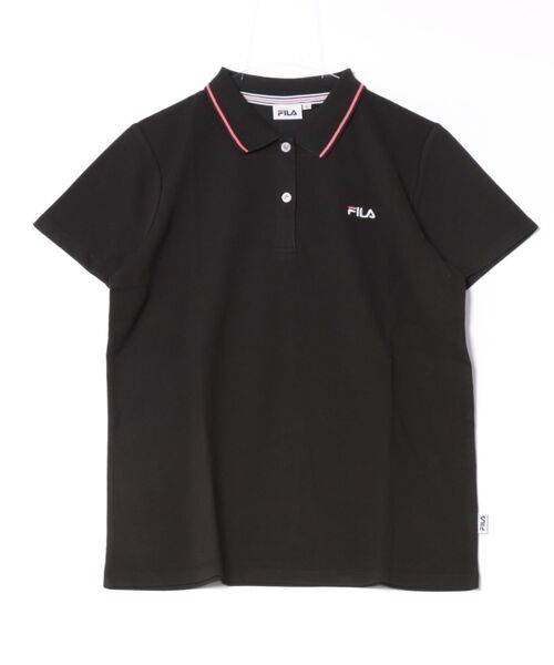 FILA(フィラ)の「FILA レディース 鹿の子 配色ライン 半袖ポロシャツ 吸水速乾 UVカット(ポロシャツ・レディース・ホワイト/ピンク/ブラック/ネイビー/ホワイト系その他/ネイビー系/ピンク系その他・M/L)」の18枚目の写真