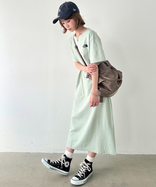 THE NORTH FACE(ザノースフェイス)の「国内未発売 THE NORTH FACE(ザ・ノースフェイス)/半袖Tシャツ ワンポイント 膝下ワンピ マキシワンピース/W'S ANYTIME MAXI DRESS(ワンピース・レディース・ブラック/グレー/クリーム/ライトグレー・S/M/L/XL)」の22枚目の写真