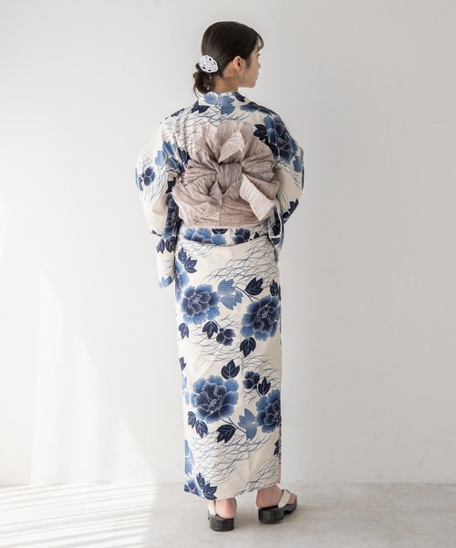 ゆかた館グレース(ユカタカングレース)の「こだわり浴衣5点セット(浴衣・レディース・ネイビー系1/ブルー系1/エンジ/ブルーグレー/ネイビー系3/ネイビー系2/ブルー系2・SMALL/MEDIUM)」の21枚目の写真