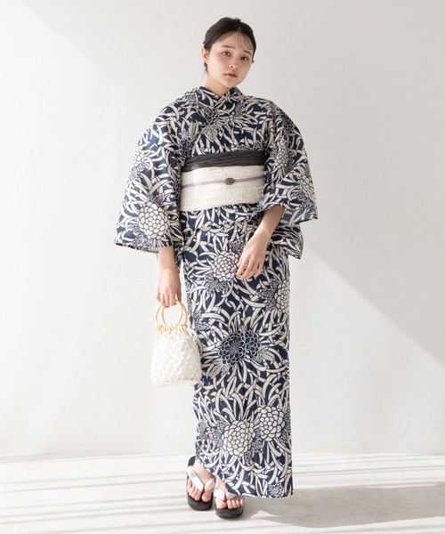 ゆかた館グレース（ユカタカングレース）の「こだわり浴衣５点セット（浴衣・レディース・ネイビー系1/ブルー系1/エンジ/ブルーグレー/ネイビー系3/ネイビー系2/ブルー系2・SMALL/MEDIUM）」の19枚目の写真