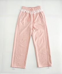 【ZOZO限定】レース付き起毛スウェットパンツ