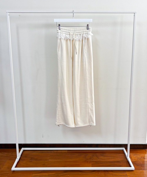 frunco（フランコ）の「【ZOZO限定】レース付き起毛スウェットパンツ（その他パンツ・レディース・ホワイト/グレー/ブラック/ピンク・FREE）」の18枚目の写真