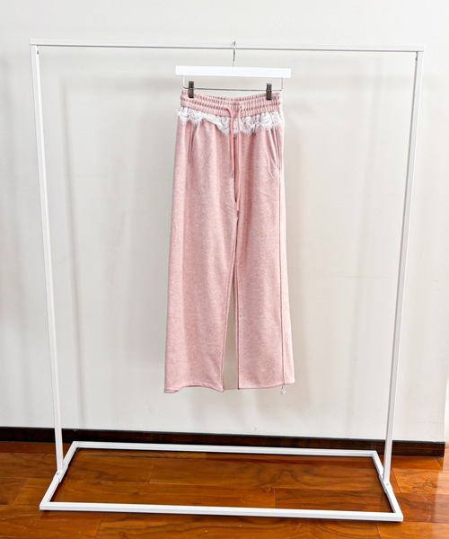 frunco（フランコ）の「【ZOZO限定】レース付き起毛スウェットパンツ（その他パンツ・レディース・ホワイト/グレー/ブラック/ピンク・FREE）」の19枚目の写真