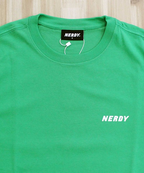 NERDY（ノルディ）の「NERDY エッセンシャル ワンポイントTシャツ ESSENTIAL S/S T-SHIRT（Tシャツ/カットソー・メンズ・ホワイト/グリーン/ブラック・L/S/M）」の11枚目の写真