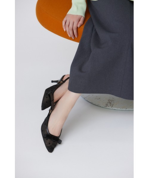 STACCATO(スタッカート)の「ドットヌーディーバックスリングパンプス(パンプス・レディース・ブラック系その他・22.5cm/23cm/23.5cm/24cm/24.5cm)」の3枚目の写真