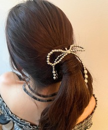 ボールリボンヘアカフ