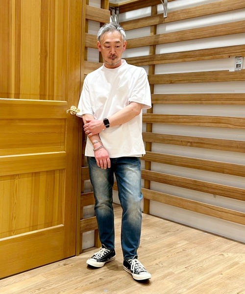 Grand PARK(グランドパーク)の「圧縮マイクロカノコラグランTシャツ(Tシャツ/カットソー・メンズ・ホワイト/ネイビー/ブラック・MEDIUM/LARGE/X-LARGE)」の16枚目の写真