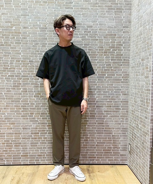 Grand PARK(グランドパーク)の「圧縮マイクロカノコラグランTシャツ(Tシャツ/カットソー・メンズ・ホワイト/ネイビー/ブラック・MEDIUM/LARGE/X-LARGE)」の18枚目の写真