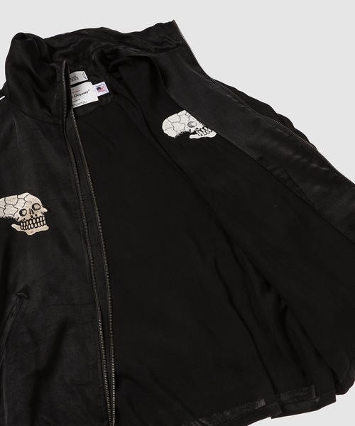 DAIRIKU（ダイリク）の「"Skul" Docking Vintage Ska Jumper（スカジャン・メンズ・ブラック/ホワイト・L/M）」の7枚目の写真