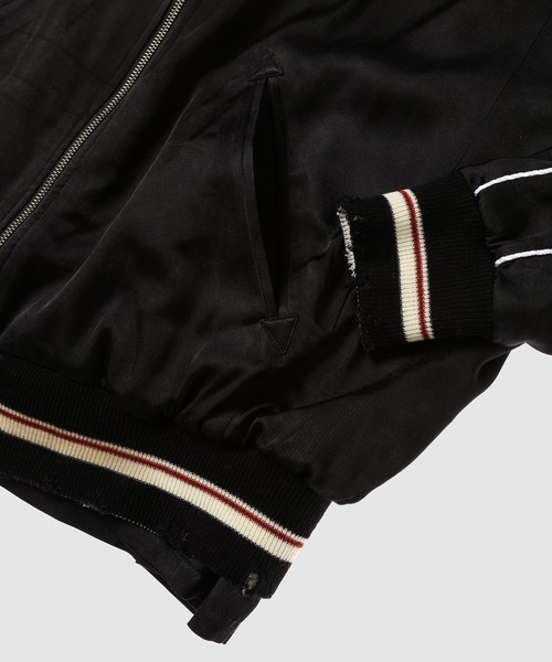 DAIRIKU（ダイリク）の「"Skul" Docking Vintage Ska Jumper（スカジャン・メンズ・ブラック/ホワイト・L/M）」の9枚目の写真