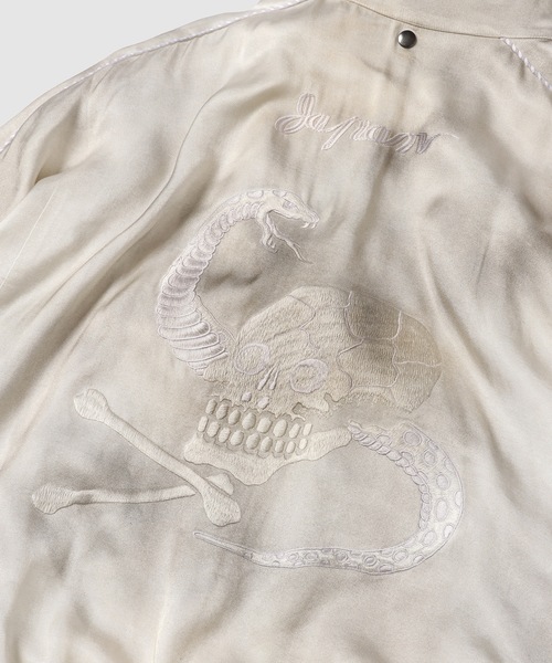 DAIRIKU（ダイリク）の「"Skul" Docking Vintage Ska Jumper（スカジャン・メンズ・ブラック/ホワイト・L/M）」の14枚目の写真