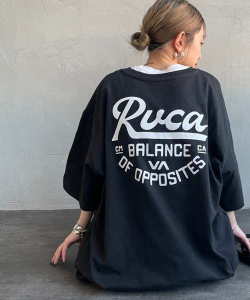 RVCA/ルーカ] SCRIPT SEALED バックプリント ショートスリーブT