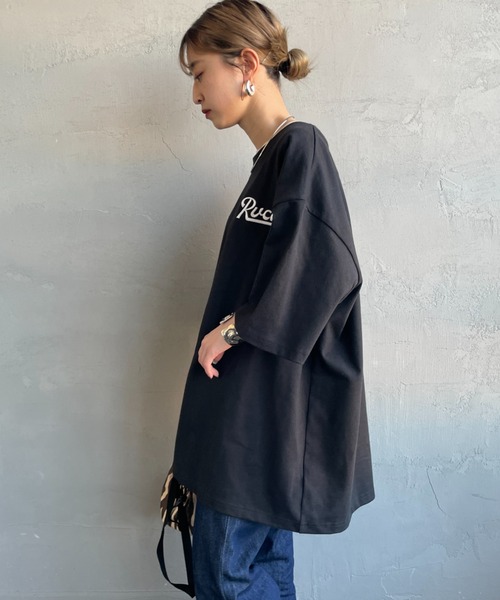 RVCA（ルーカ）の「[RVCA/ルーカ] SCRIPT SEALED バックプリント ショートスリーブTシャツ（Tシャツ/カットソー・レディース・ブラック/ホワイト・M/L/XL）」の9枚目の写真