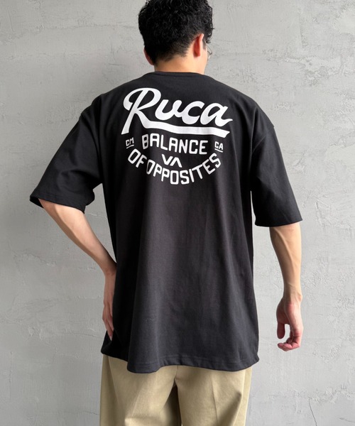 取寄) ルーカ メンズ ヴァ マーク フィル ショート スリーブ RVCA men