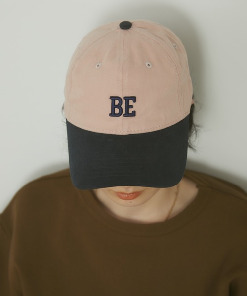 MERLOT(メルロー)の「【BE】バイカラーロゴ刺繍キャップ(キャップ・レディース・ネイビー/ピンク・FREE)」の12枚目の写真
