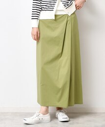 【洗える】サイドタックロングスカート(S~L)