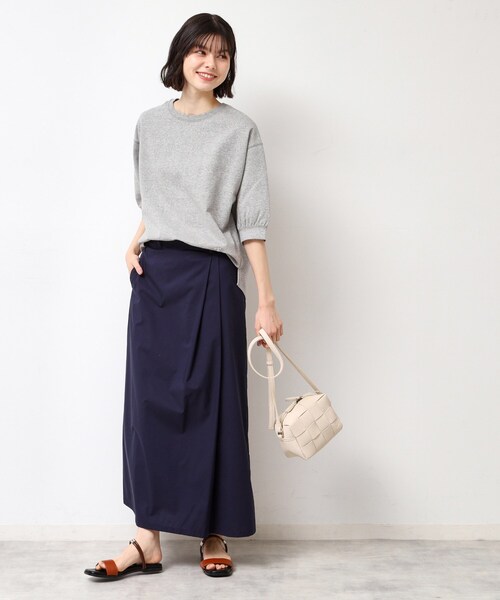 Dessin（デッサン）の「【洗える】サイドタックロングスカート（S～L）（スカート・レディース・スモーキーグリーン系/ブラウン系その他/ネイビー・01/02/03）」の14枚目の写真