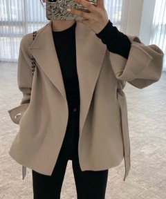 ATON/エイトン】PURE CAMEL MOSSA TENNIS COAT/ピュアキャメルガウン