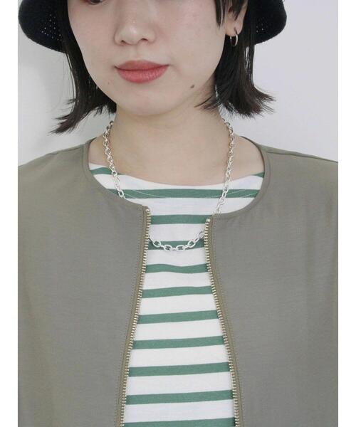 Samansa Mos2 blue（サマンサモスモスブルー）の「ギャザーブルゾン（ブルゾン・レディース・カーキ/ライトベージュ/ブラック・F）」の22枚目の写真