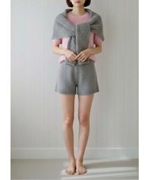 SALTMINT | 《韓国ファッション》リブヘム半袖ニット(ニット/セーター)