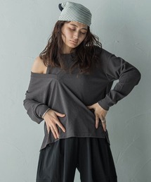 SET スラブジャージタンクトップ+深Vネックプルオーバー