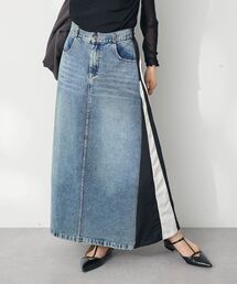 CRAFT STANDARD BOUTIQUE（クラフトスタンダードブティック）の「デニム切替異素材スカート（スカート）」