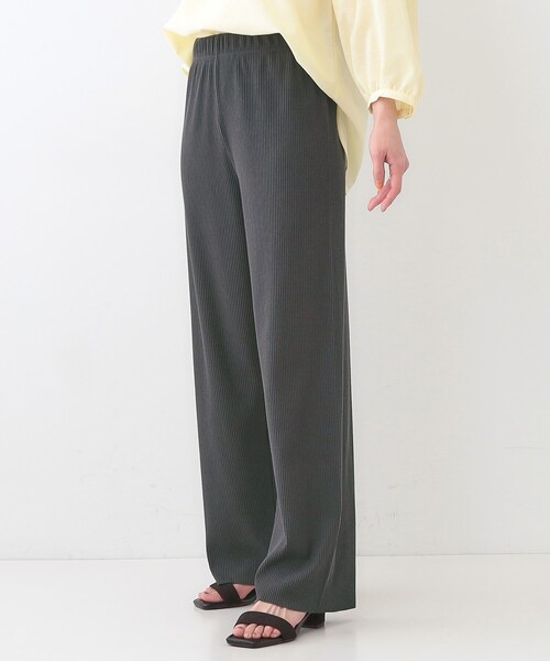 SHOO・LA・RUE（シューラルー）の「【洗える/S-LL】やわらか楽ちん カットリブパンツ（その他パンツ・レディース・チャコールグレー/ライトベージュ/ブラック・01/02/03/04）」の19枚目の写真