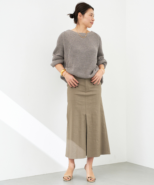 【anzu307様】極美品！ドゥーズイエムクラス Lily Linen アゼPO Lily Linen アゼプルオーバー（ニット/セーター）｜Deuxieme