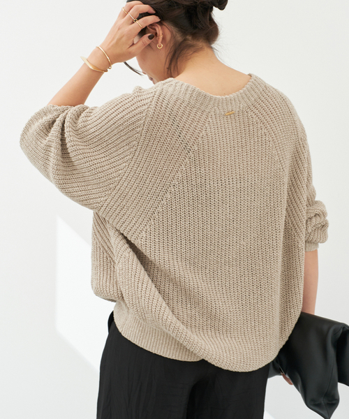 Lily Linen アゼプルオーバー（ニット/セーター）｜Deuxieme