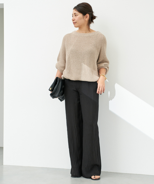 Lily Linen アゼプルオーバー（ニット/セーター）｜Deuxieme Classe