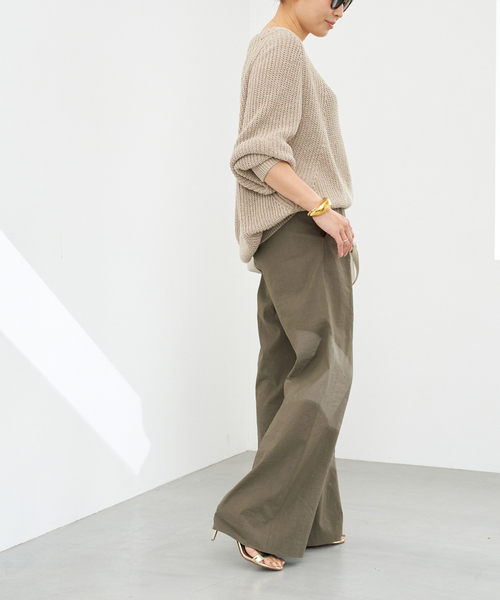 Lily Linen アゼプルオーバー（ニット/セーター）｜Deuxieme