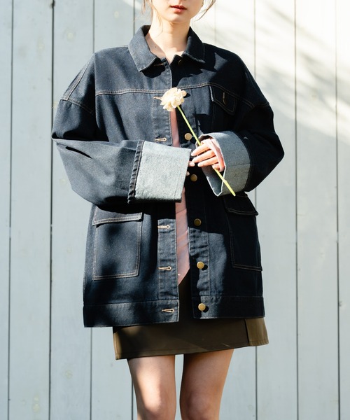 mideal denim over jacket / デニムオーバージャケット denim over jacket / デニムオーバージャケット（デニム
