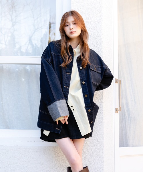 mideal（マイディール）の「denim over jacket / デニムオーバー