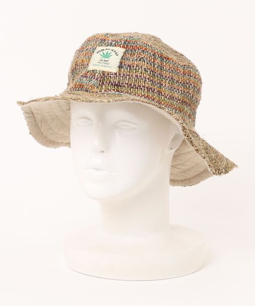チャイハネ(チャイハネ)の「【チャイハネ】レインボーヘンプハット(ハット・レディース・ナチュラル/ブラウン・FREE)」の6枚目の写真