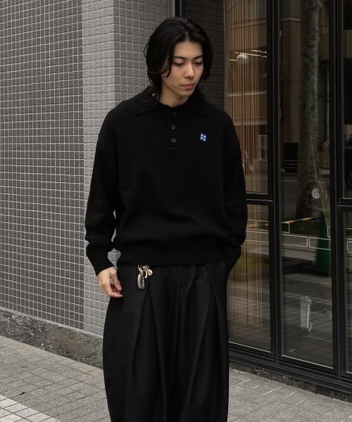 ADER error（アーダーエラー）の「ADER error/アーダーエラー/KNIT（ニット/セーター・メンズ・ブラック/グレー・M/L/XL）」の2枚目の写真