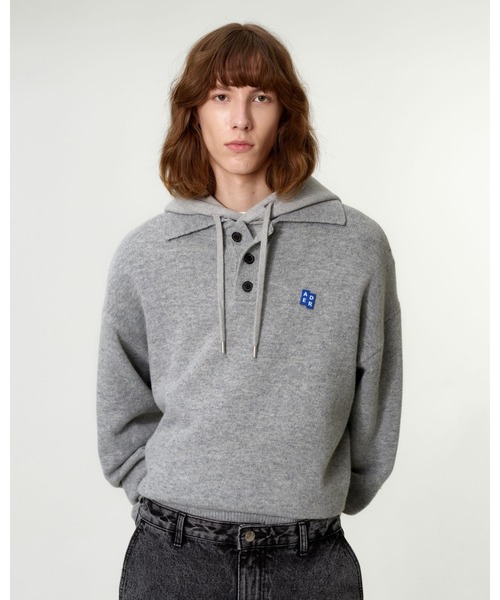 ADER error（アーダーエラー）の「ADER error/アーダーエラー/KNIT（ニット/セーター・メンズ・ブラック/グレー・M/L/XL）」の3枚目の写真