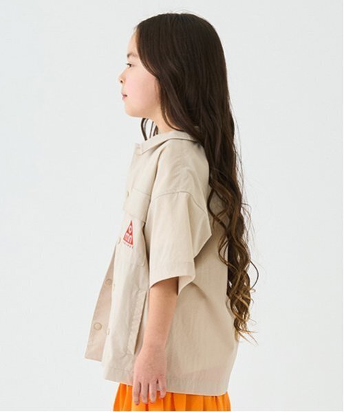 minimal（ミニマル）の「【4WAY】ストレッチハーフスリーブシャツ（シャツ/ブラウス・キッズ・ネイビー/グリーン/ホワイト系/オレンジ・140cm/120cm/110cm/100cm/130cm）」の15枚目の写真