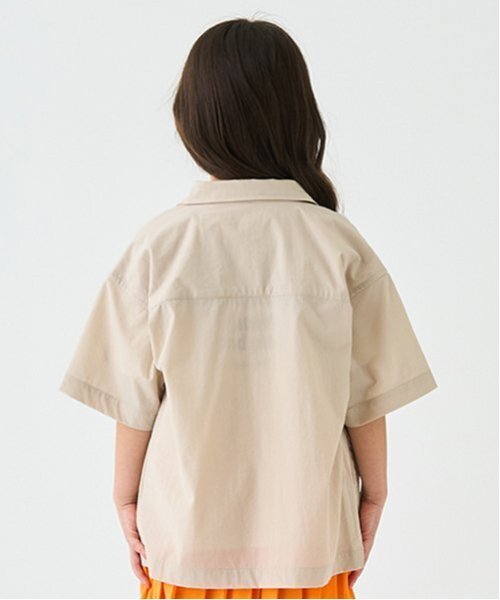 minimal（ミニマル）の「【4WAY】ストレッチハーフスリーブシャツ（シャツ/ブラウス・キッズ・ネイビー/グリーン/ホワイト系/オレンジ・140cm/120cm/110cm/100cm/130cm）」の16枚目の写真