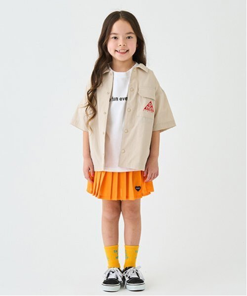 minimal（ミニマル）の「【4WAY】ストレッチハーフスリーブシャツ（シャツ/ブラウス・キッズ・ネイビー/グリーン/ホワイト系/オレンジ・140cm/120cm/110cm/100cm/130cm）」の17枚目の写真